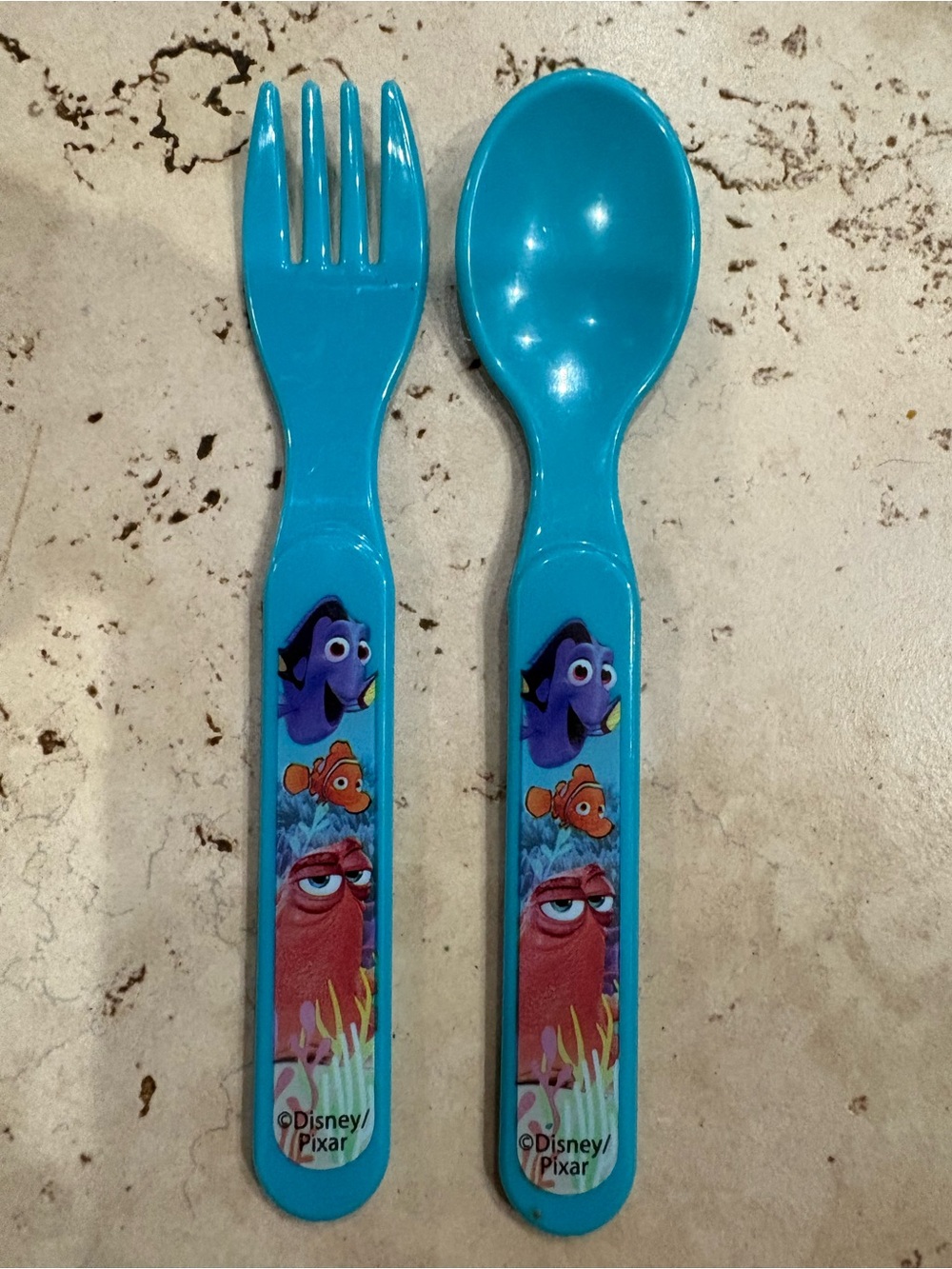 Kids Blue Finding Dory Spoon and Fork Set